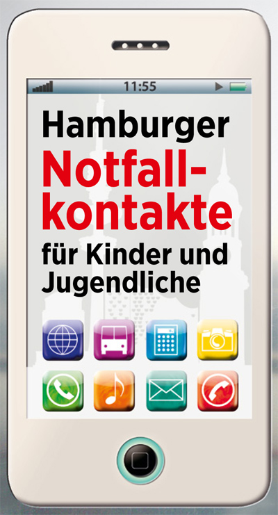 Hamburger Notfallkontakte für Kinder und Jugendliche - Titelblatt © JIZ Hamburg